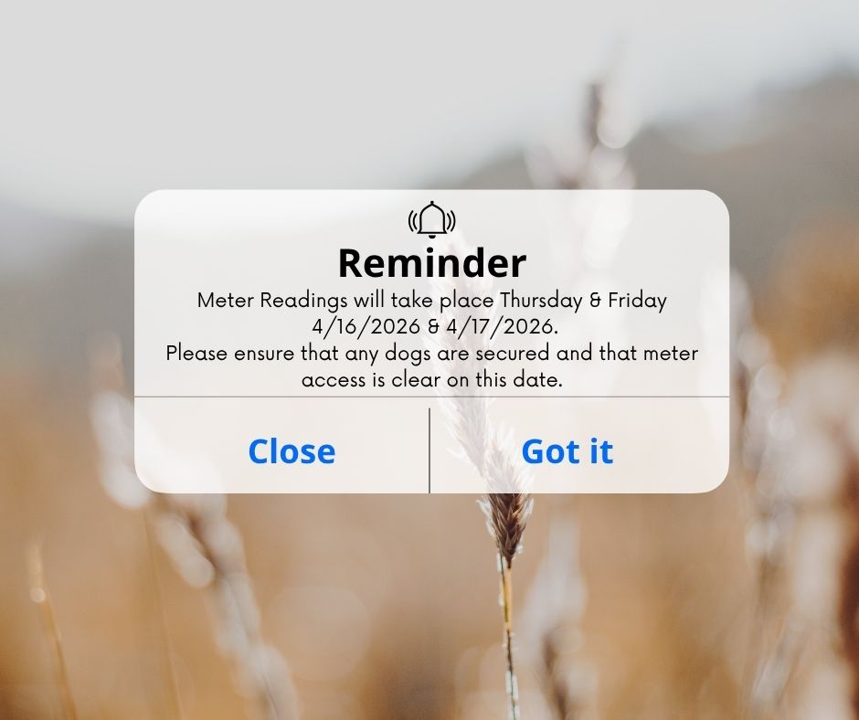 April Meter Reading Notice
